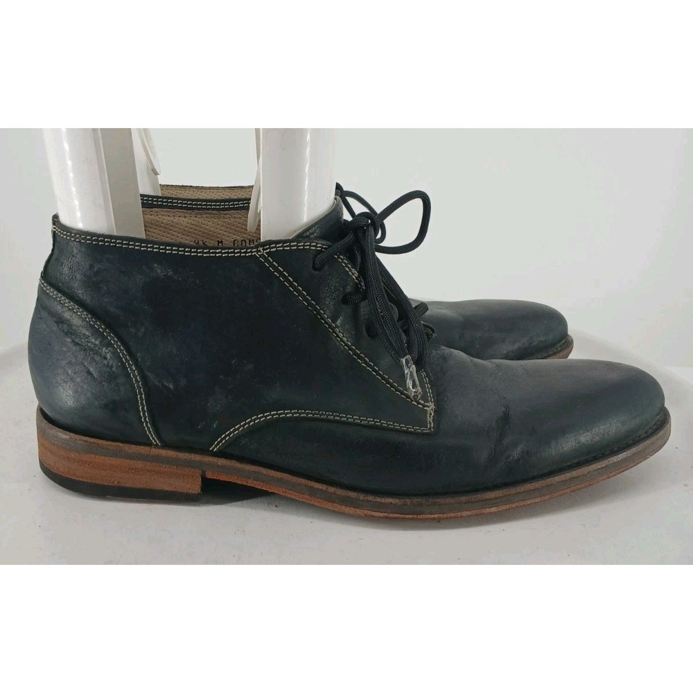 Donald J Pliner Coman Mens Black Ankle Boots Leather Lace Up Men's Size 9M. C123